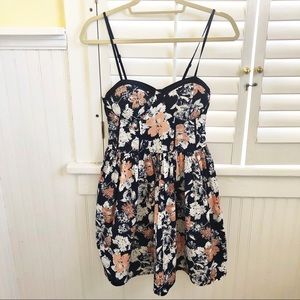 Band of Gypsies Navy Blush Bustier Sundress Small